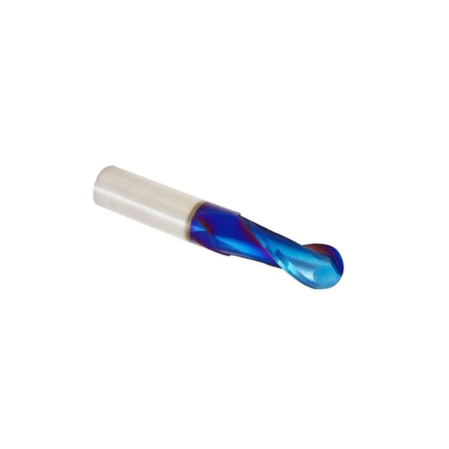 NE11 CNC Router bits Carbide Ball Nose End Mill with Nano Blue Coating 1/2inch Shank 3inch OVL for Side Milling End Milling Finish Machining (1/2" CD X 1-1/4"CL X 1/2" SD X 3" OL)