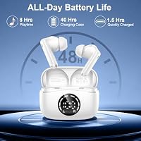 Bluetooth Kopfhörer, 2026 Kopfhörer Kabellos Bluetooth 5.4 HiFi Stereo, Ohrhörer mit LED Anzeige, IP7 Wasserdicht Kabellose Kopfhörer, 50 Std Spielzeit In Ear Kopfhörer mit 6 ENC Noise Cancelling Mics – Ansicht 5