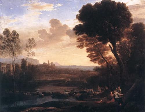 Peinture Paris et Oenone Claude Lorrain, sublimez un mur vide avec une huile sur toile