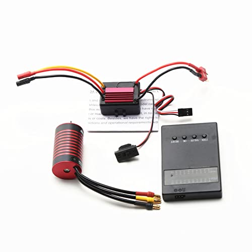 Goolrc NBG7547141539552KZ Waterproof 2838 5800Kv Brushless Motor & 35A Brushless Esc & Programming Card Replacement For 1/14 1/16 Scy Hsp Trax4 Hpi Remote Control Car Truck thumb #3