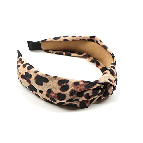 Leopard Headband for Women Girls Wide Knotted Women Headbands Leopard Print Headband Leopard Cheetah Hairband Bow Hair Accessories Head Band Wrap