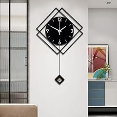 Wall Clock with Pendulum,Silent Quality Quartz Battery Operated,Modern Large Wall Clocks for Living photo Wall Clock with Pendulum,Silent Quality Quartz Battery Operated,Modern Large Wall Clocks for Living