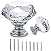 Produktbild Schubladenknöpfe, Schrankgriffe, 30mm Kristall-Türknöpfe, Glasdiamant, mit Schrauben, für Zuhause, Küche, Büro, Kiste, Unterschrank, Schublade