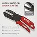 Ronan Multi-Cut Industrial Cutter – Heavy-Duty Blade for Plastic, Rubber, Wood, Leather & More – Replaceable Blades, Safety Lock, Ergonomic Grip, 3 Extra Blades Included