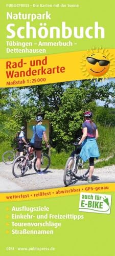 Naturpark Schönbuch: Rad- und Wanderkarte mit Ausflugszielen, Einkehr- & Freizeittipps, Tourenvorschlägen, Straßennamen, wetterfest, reißfest, ... 1:25000 (Rad- und Wanderkarte: RuWK)