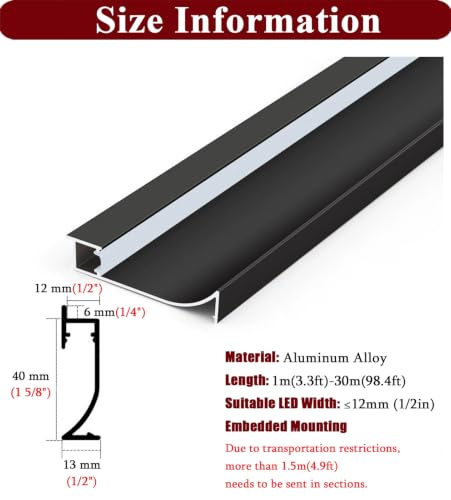 Iluminación LED para Zócalos de Aluminio con Difusor de Suelo Indirecto 7