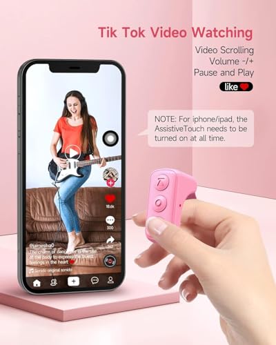 Tiktok Remote Control Ring Finger Scroller Remote Tiktok Bluetooth Scrolling Ring Page Turner,Compatible with iPhone,ipad,Android - Image 4
