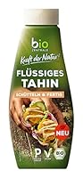 biozentrale flüssiges Tahin | 310 g | vegan & glutenfrei | in der Squeezeflasche, schütteln & fertig | Proteinquelle | Sesampaste als Topping für Bowls oder zum Verfeinern von Dips