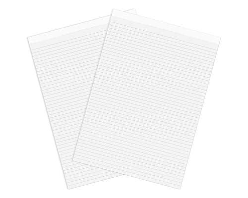 Silvine 160 Page A4 Office Memo Pad, Head Bound and Ruled 8mm Feint. [Pack of 10], White