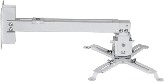Universal Projector Bracket Projector Mounts from Ceiling Projector Ceiling Mount Extendable Video Projector Wall Mount Bracket with Adjustable Height White Adjustable Projector Stand