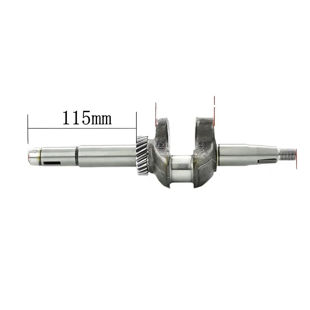 Cigüeñal C12 C14 Apto for GXV160 GX 160 5.5HP HRJ216 Motor cortacésped manivela reemplazo del Eje Principal
