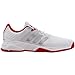 adidas Performance Men's Barricade Court 3 Tennis Shoe, White/Matte Silver/Scarlet, 10.5 M US