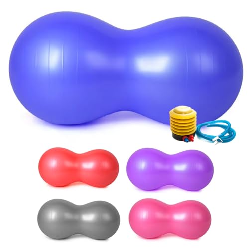 Loja Produto Bola de Pilates 21 Bola Pilates Feijão 90x40 cm Resistente Pilates C/Bomba