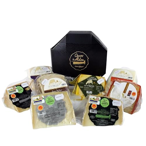 QUESOS LA ALDEA | Caja Regalo Gourmet 8 Cuñas de Queso...