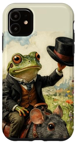 Dapper Frog ��n�}�E�X ���ς��ȃR�e�[�W�R�A �X�}�z�P�[�X iPhone 11 �p