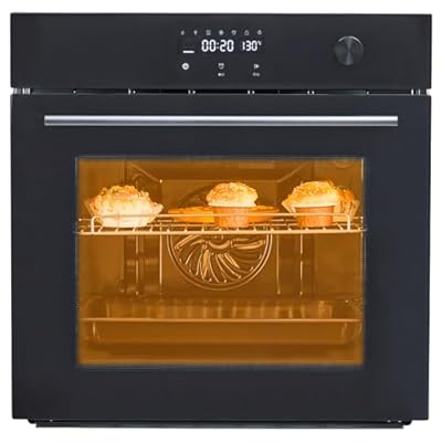 Ecoexplorer 24in Single Wall Oven, Built-in Electric Ovens, 3000W, 240V, 2.5Cu.ft Stainless Steel Convection Built-in Oven, Normal Touch Screen