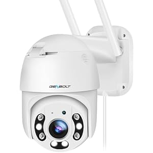 [DC&PoE] 2.5K Beveiligingscamera Buiten WIFI, GENBOLT 4MP WiFi Bewakingscamera Buiten PoE, CCTV IP Security Camera met Humanoïde Automatisch Tracking, Bewakingscamera Buitenshuis met Kleur Nachtzicht