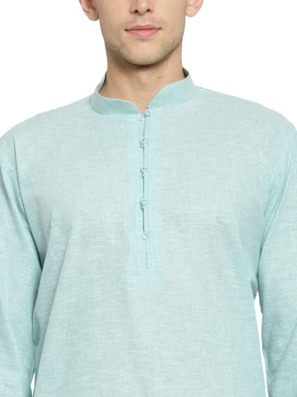 Image of RG DESIGNERS R VASUDEV Solid Cotton Kurta Churidhar set for Mens (10614)