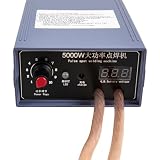Saldatrice a punti per AkkusMini Saldatrice Spot Welder batteria a corsoio 4000 mAh batteria al litio 10 livelli di potenza, indicatore LED, interruttore a pedale, per batterie al litio 18650, 15 x