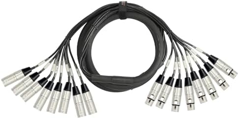 KIRLIN Cable MT-815-3M 3-Meter 8-Channel Multi-Track Snake Cable XLR Male to XLR Female