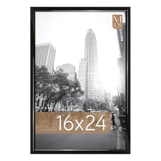 MCS Trendsetter Poster Frame, Black, 16 x 24 in, Single
