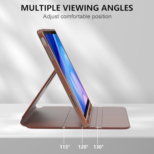 Coque rotative 360 Lenovo Tab P12 12,7 pouces TB371FC support marron - 7