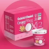 Gabriel & Daniel Organic Instant Creamy Wheat (Farina) Hot Cereal Cup &ndash; Non-GMO, Pure and Organic...