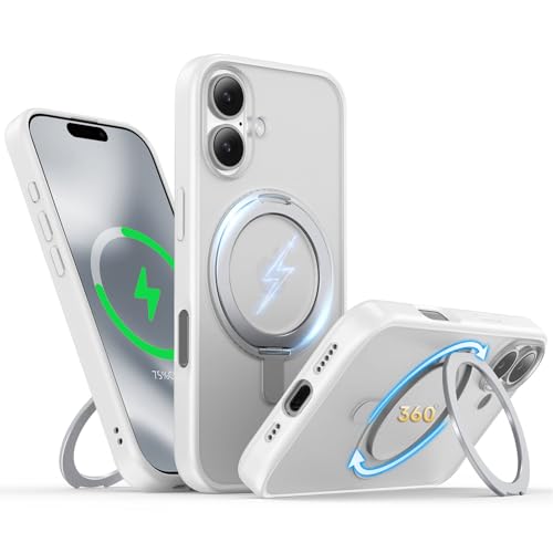 Coque iPhone 17 Air haut de gamme slim blanche avec anneau