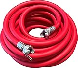 100ft Jackhammer Air Hose, 3/4 Inch Rubber Pneumatic Hose Assembly for Jack Hammers & Air Tools, 300PSI Universal Chicago Couplings Fittings for Air Compressors