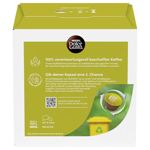 NESCAFÉ DOLCE GUSTO Cappuccino Kaffeekapseln 3er Pack (3 x 16 Kapseln)