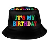 ZLRJYNG Its My Birthday Bucket Hat, Unisex Birthday Hat Outdoor Beach Summer Fisherman Cap for Men Women Teens