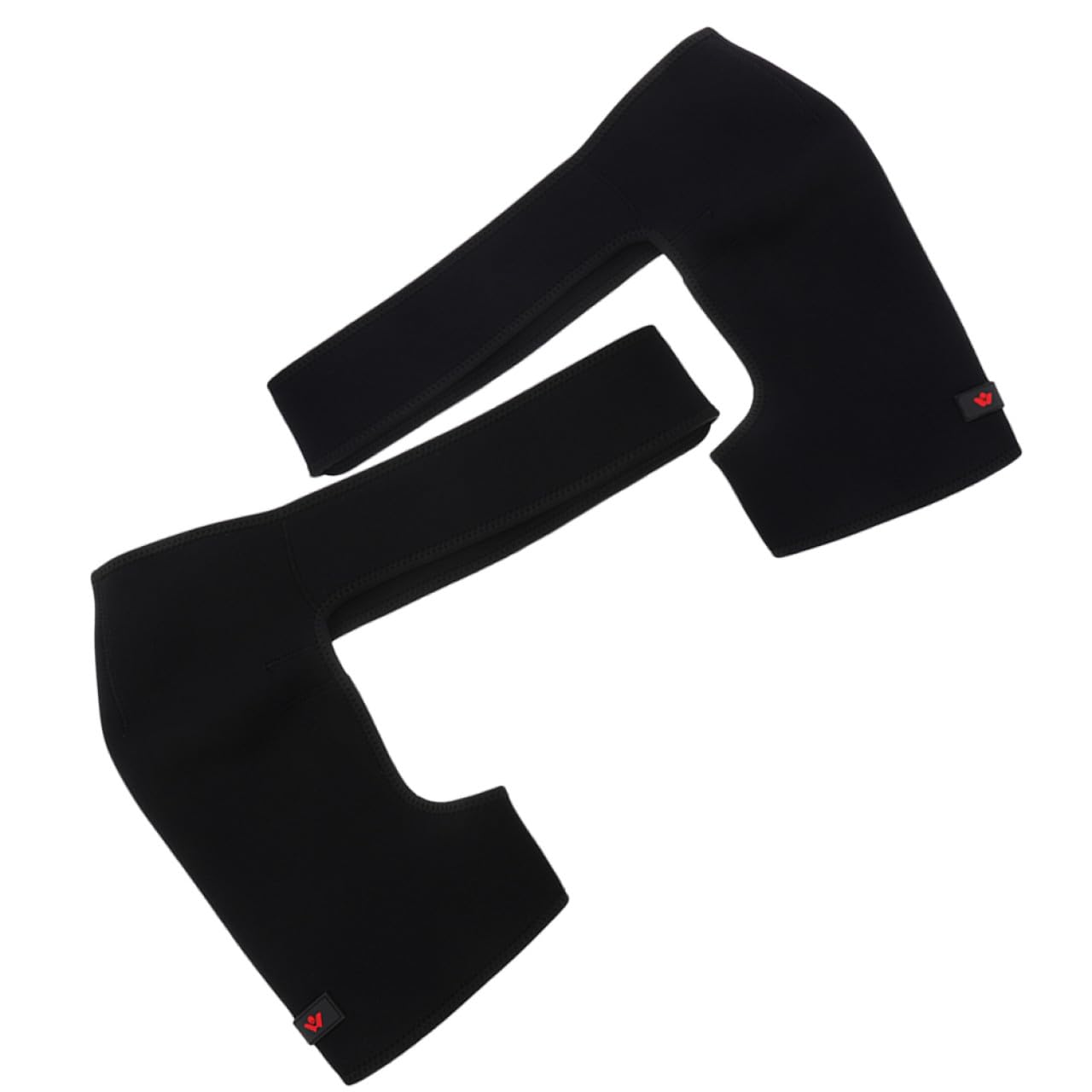 Abaodam 2Pcs Adjustable Workout Shoulder Support Belt with Breathable Non-slip Design for Men Women Fitness Activities Including Weightlifting Yoga Running Black Xl Left Right