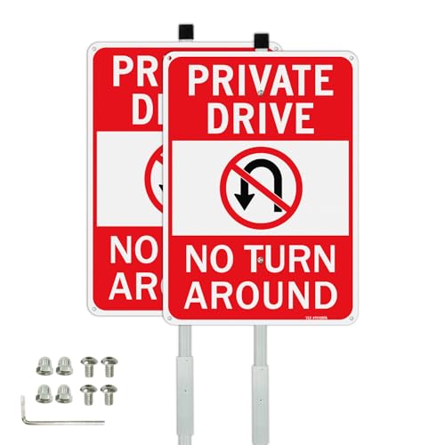Panneaux Private Drive anti-intrusion réfléchissants pour bloquer l'accès aux chemins privés