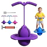 Orgone Moon Bounce Jumping Ball, Pogo Jumper with Handle and Ball Pump, 2026 Balance Pogo Ball, Pogo Hopping Bouncing Blaster Ball for Adults, for Indoor Outdoor Fun (Purple)