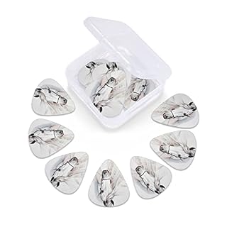 Lot de 12 médiators en forme de cheval d’Andalouse pour guitare basse électrique acoustique - Les Beatles, Paul McCartney, John Lennon, RIngo Starr, George Harrison Lot de 12 médiators en forme de cheval d'Andalouse pour guitare basse électrique acoustique – Image 6