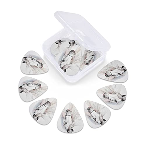 Lot de 12 médiators en forme de cheval d’Andalouse pour guitare basse électrique acoustique - Les Beatles, Paul McCartney, John Lennon, RIngo Starr, George Harrison Lot de 12 médiators en forme de cheval d'Andalouse pour guitare basse électrique acoustique – Image 7