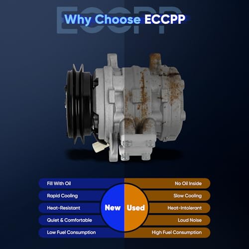 Image of ECCPP AC Compressor Fit for Chevrolet Sprint 1.0L 1985-1988 Fit for Suzuki X-90 1.6L 1996-1998 AC Compressor with Clutch