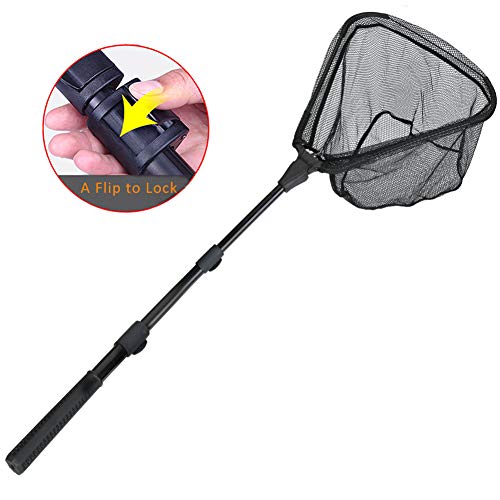 Fishing Landing Net with Telescoping Pole Handle (under $50)
