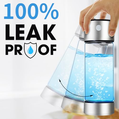 Vbvbip Enhanced Hydrogen Water Generator Bottle - Innovative SPE/PEM Technology, 1600 ppb Hydrogen in Just 3 Minutes, 14OZ Capacity, Chic Design, Ideal Health Gift for Loved Ones - Image 5