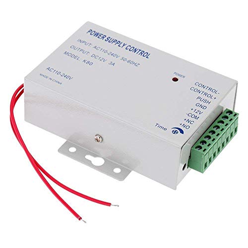 K80 12V 3A Power Supply Control for Video Door Phone System & Video Intercom Input AC 110-240V Support NO/NC Electric Door Lock and Exit Button Video Doorbell Power Supply - Thumbnail 2