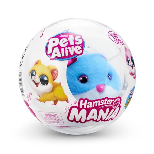 Pelucia Hamstermania Blue - Pets Alive - Candide - se movimentam, cantam e interagem, proporcionando