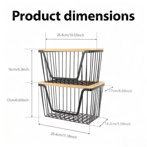 2 PACK Stainless Steel Bins