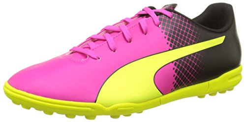 puma evospeed rosa y amarillo
