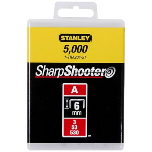 Stanley 1-TRA204-5T Type A Staples (5000 piece), Silver