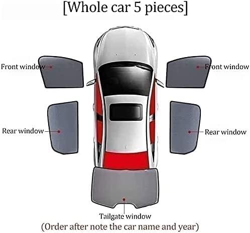 Tendine Kit Di Protezione Solare Per Auto Per Mini Per Cooper F56 2013-2023 UV Antipolvere Traspirante Oscurante Per Finestrini Laterali Anteriori(Wholecar 5 pieces)