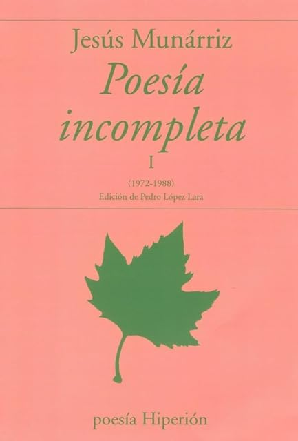 Portada de Poesía incompleta i
