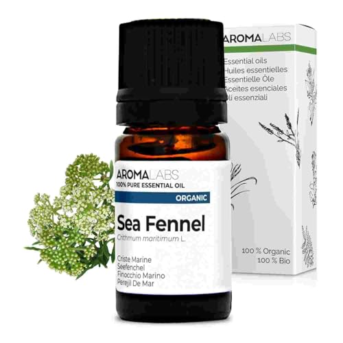 Hinojo Marino BIO (Crithmum maritimum) - 5 mL - Aceite Esencial Quimiotipado y Certificado AB - Aroma Labs