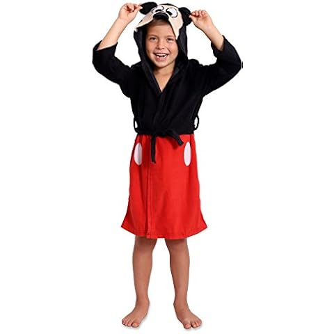 Mickey Mouse Toddler Boy Hooded Robe - Black Cover