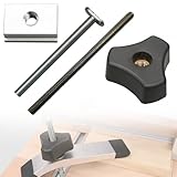 Strumento per la lavorazione del legno, accessori per binari a T, guida di scorrimento, seghe a nastro, seghe da banco (M8 × 100 mm asta filettata)