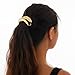 Gold Hair Cuffs for Ponytails Metal Elastic Pony Tails Hair Ties Cuffs for Women Geometric Irregular Minimalism (Gold 1)